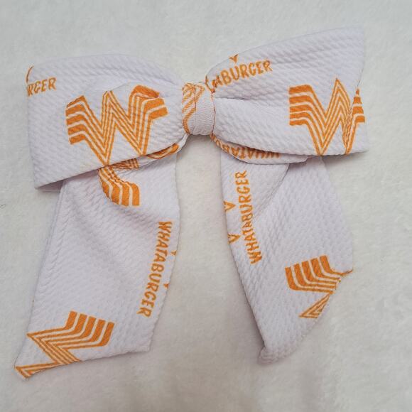 Whataburger Hair Bows Scrunchies Clips - Lot of 4 Unused - Picture 2 of 9